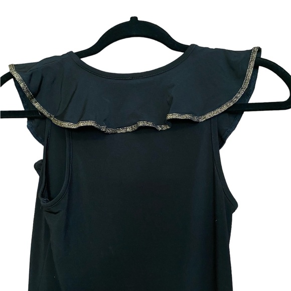 Audrey 3+1 black ruffle dress size small - Picture 3 of 6